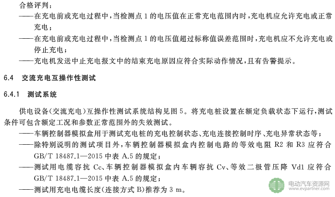 國標委發(fā)布電動汽車傳導充電互操作性測試規(guī)范 第1部分：供電設(shè)備